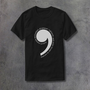 Oxford Comma Enthusiast T-shirt