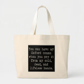 Oxford Comma Grote Tote Bag (Voorkant)