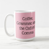 Oxford comma koffiemok (Links)