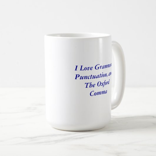 Oxford Comma-Mok Koffiemok (Voorkant rechts)