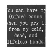 Oxford Comma Notitieblok (Voorkant)