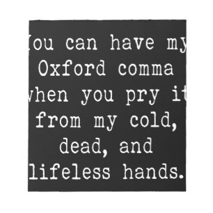 Oxford Comma Notitieblok