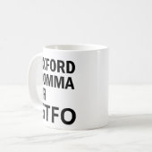 Oxford Comma of GTFO Koffiemok (Voorkant links)