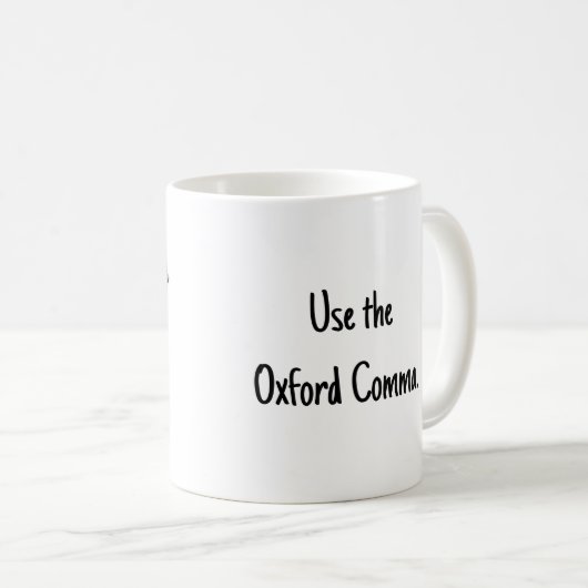 Oxford Comma PSA Koffiemok (Voorkant rechts)