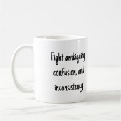 Oxford Comma PSA Koffiemok (Links)