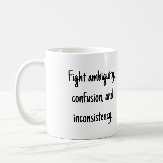 Oxford Comma PSA Koffiemok (Links)