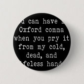 Oxford Comma Ronde Button 5,7 Cm (Voorkant)