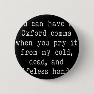 Oxford Comma Ronde Button 5,7 Cm