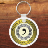 Oxford Comma Society Sleutelhanger (Voorkant)