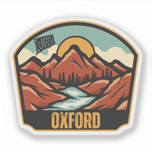 Oxford, Connecticut Sticker (Voorkant)