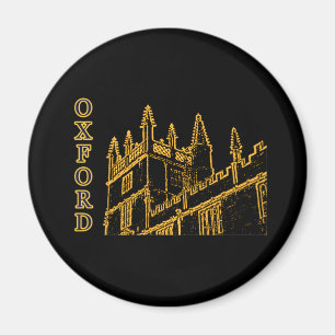 Oxford Engeland 1986 Gebouw Spiralen Bruin Magneet