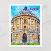 Oxford Engeland Beroemde Reisplaats Waterverf Briefkaart (Voorkant)