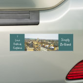 Oxford, Engeland, High St Uitzicht, gewoon briljan Bumpersticker (Op auto)
