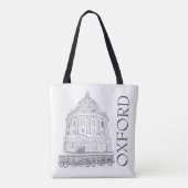 Oxford Engeland Radcliffe Camera Illustratie Tote Bag (Achterkant)