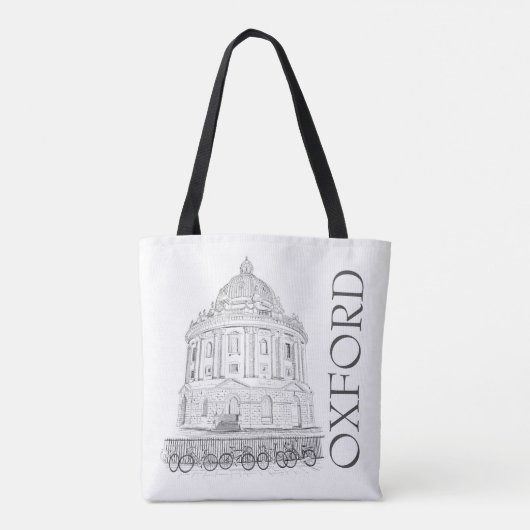 Oxford Engeland Radcliffe Camera Illustratie Tote Bag (Achterkant)