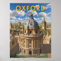 Oxford, Engeland - Radcliffe Camera Retro Reis