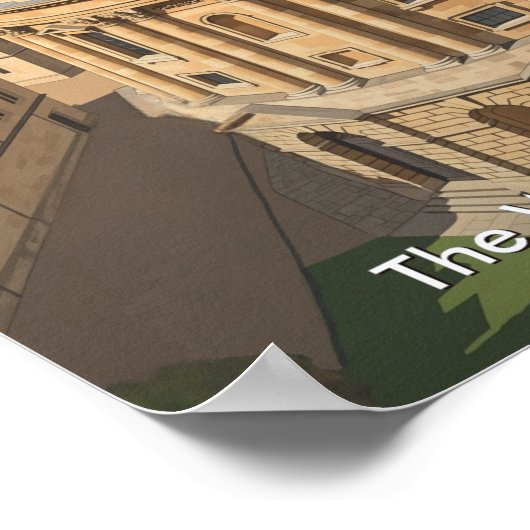 Oxford, Engeland - Radcliffe Camera Retro Reizen Poster (Hoek)