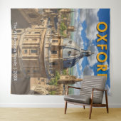 Oxford, Engeland Radcliffe Camera Retro Reizen Wandkleed (In Situ (horizontaal))