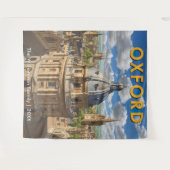Oxford, Engeland Radcliffe Camera Retro Reizen Wandkleed (Voorkant (horizontaal))