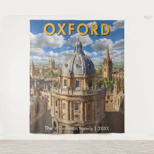 Oxford, Engeland Radcliffe Camera Retro Reizen Wandkleed