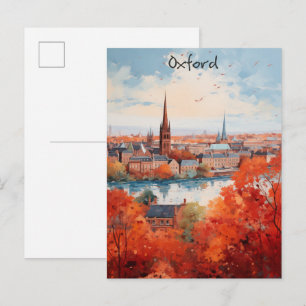 Oxford Engeland Reis Stad Schilderen Esthetisch Briefkaart