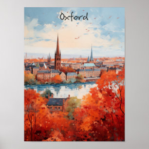 Oxford Engeland Reis Stad Schilderij Esthetisch Poster