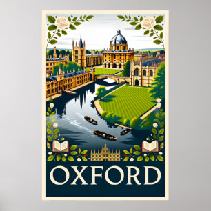 Oxford Engeland Retro Reisposter Kunst Poster
