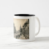 Oxford, Engeland, UK, High Street 1905 Tweekleurige Koffiemok (Voorkant rechts)