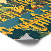 Oxford Engeland Vintage Beroemde Reisplaats Poster (Hoek)