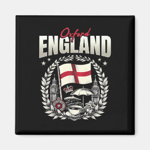 Oxford Engeland Vlag Souvenir Oxford Vakantie Magneet