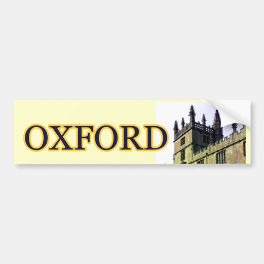 Oxford England 1986 Building Spirals 1 Bumpersticker (Voorkant)