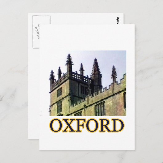 Oxford England 1986 Building Spirals 1 JGibney Briefkaart (Voorkant / Achterkant)