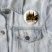 Oxford England 1986 Building Spirals Brown Ronde Button 5,7 Cm (In situ)