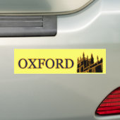 Oxford England 1986 Building Spirals Gold Bumpersticker (Op auto)