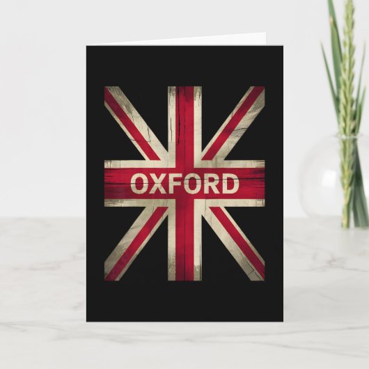 Oxford England Britain Uk History Vacation Souveni Kaart (Voorkant)