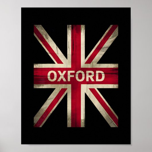 Oxford England Britain Uk History Vacation Souveni Poster (Voorkant)