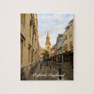 Oxford England Lincoln College Library Street uitz Legpuzzel