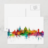 Oxford England Skyline Briefkaart (Voorkant / Achterkant)