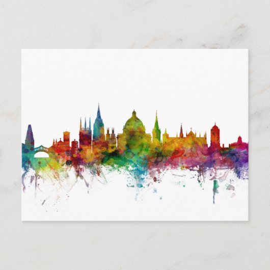 Oxford England Skyline Briefkaart (Voorkant)