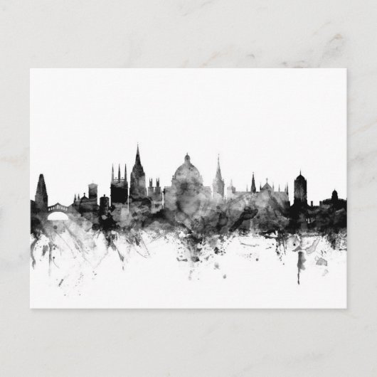Oxford England Skyline Briefkaart (Voorkant)