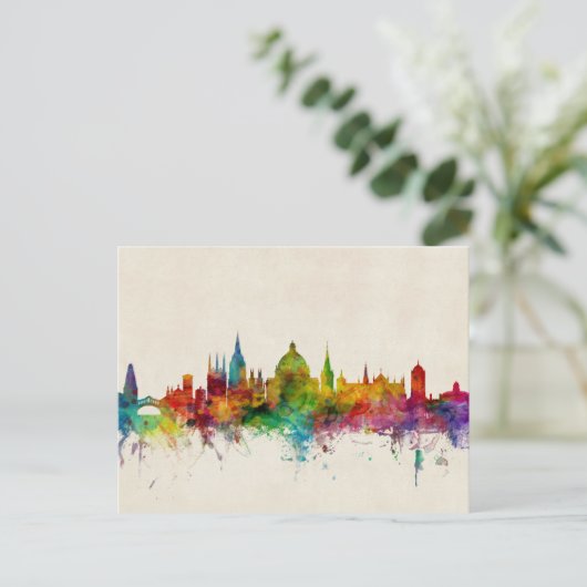 Oxford England Skyline Briefkaart (Staand voorkant)