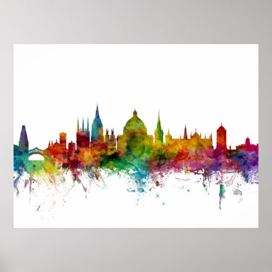 Oxford England Skyline Poster (Voorkant)
