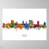 Oxford England Skyline Poster (Voorkant)