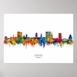 Oxford England Skyline Poster