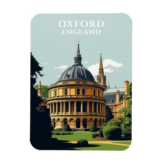 Oxford England Travel Historic Magneet (Verticaal)