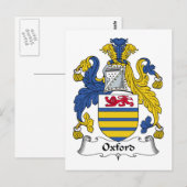 Oxford Family Crest Briefkaart (Voorkant / Achterkant)