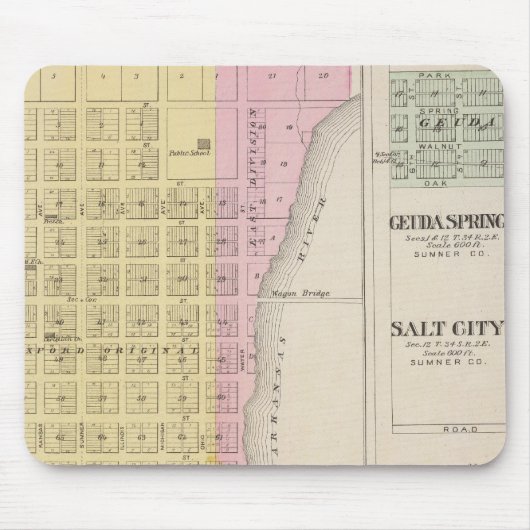 Oxford, Geuda Springs en Salt City Muismat (Voorkant)