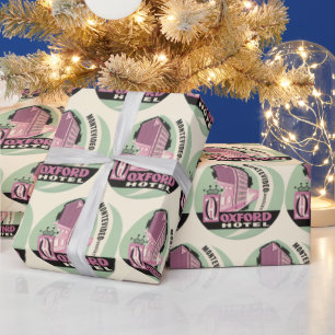 Oxford Hotel, Montevideo, Uruguay, Oude Reisposter Cadeaupapier