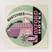 Oxford Hotel, Montevideo, Uruguay, Oude Reisposter Legpuzzel (Verticaal)