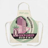 Oxford Hotel, Montevideo, Uruguay, Oude Reisposter Schort (Voorkant)
